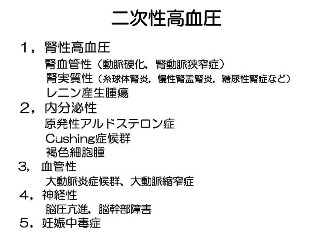図１２　二次性高血圧の原因疾患